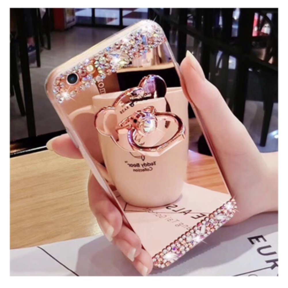 2/$10 💕 iPhone 7/8 Bling Rose Gold Pink Case
